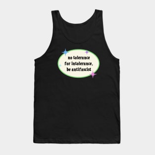 No Tolerance For Intolerance - Antifascist Tank Top